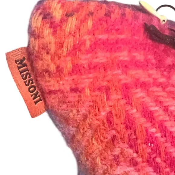 Missoni Italy NWT Luxury Multicolor Zigzag Pattern Down Filled Accent Pillow - Picture 7 of 10